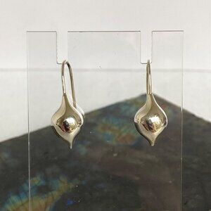 Michael Dawkins Sterling Silver 925 Thai Dainty Teardrop Dangle Drop Earrings